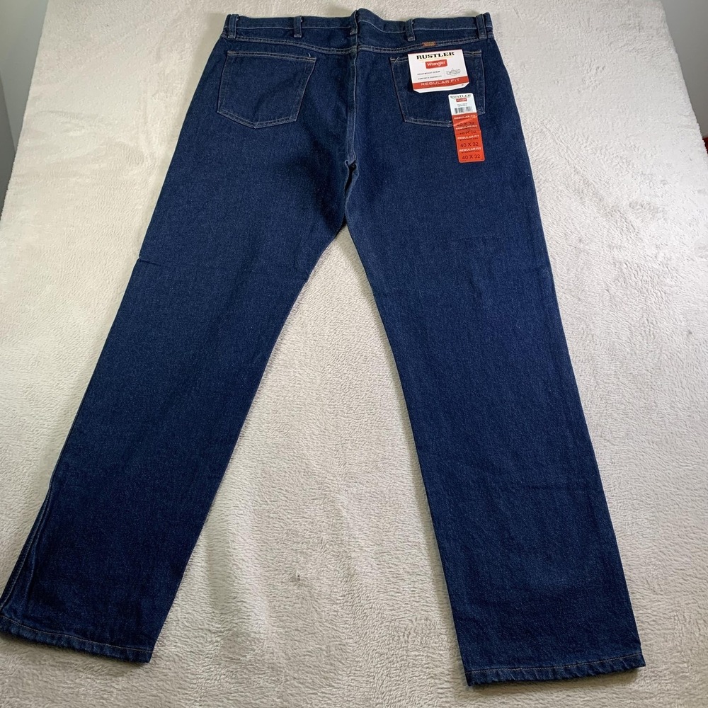 Vintage‎ Rustler Jeans Mens 40x33 (Tag 40x32) Regular Straight Heavyweight NEW